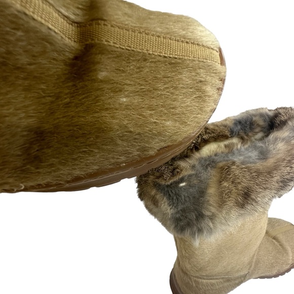 Oscar Sport Unisex Winna Tan Genuine Fur Boots Size 42 Mens 9 Womens 11.5 - Picture 8 of 14